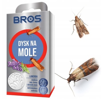 BROS dysk na mole ubraniowe odzieżowe lawenda