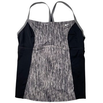 Bluzka kąpielowa tankini top czarno-biały basic NIKE r. XL