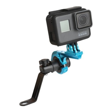 Длинный алюминиевый держатель + адаптер GOPRO 12 DJI ACTION 4 велосипед (GP.39)
