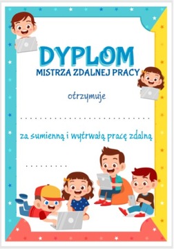 Dyplom Za Pracę Zdalną (format A5)