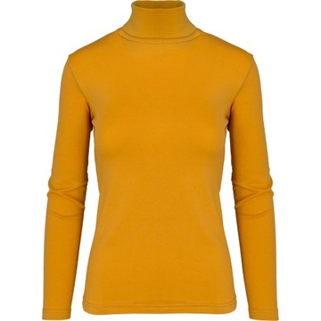 Женская водолазка, тонкий эластичный свитер медового цвета, размер XS