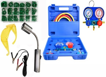 S-AC134A КОМПЛЕКТ ДЛЯ ПРОВЕРКИ УТЕЧЕК И ЗАПРАВКИ ТЕСТЕРА КОНДИЦИОНЕРА ВОЗДУХА