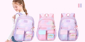 ШКОЛЬНЫЙ РЮКЗАК, МНОГОКОМПЛЕКТНЫЙ ШКОЛЬНЫЙ РЮКЗАК ДЛЯ ДЕВОЧЕК, 1-3 КЛАСС, РАДУГА