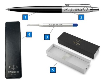 ШАРИКОВАЯ РУЧКА PARKER JOTTER BLACK TRADITIONAL ОРИГИНАЛЬНАЯ С ГРАВИРОВКОЙ И КОРПУСОМ