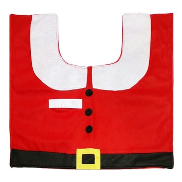 Рождественский набор для ванной, коврик для туалета, Санта-Клаус, чехол для Санта-Клауса, ванная комната