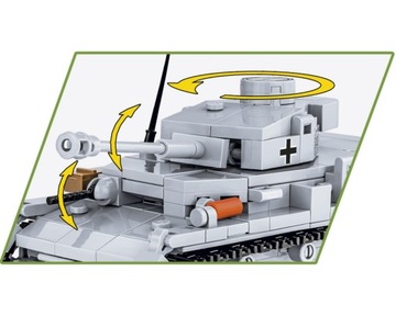 COBI 2714 БЛОКИ НЕМЕЦКОГО ТАНК PANZER IV AUSF.G