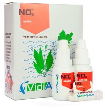 Test kropelkowy azotan NO3 akwarium szeroki zakres