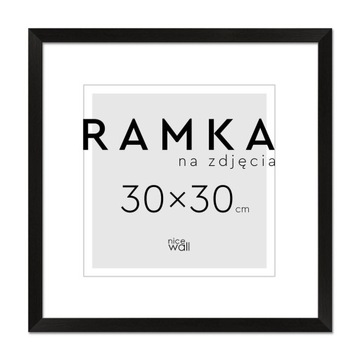 Ramka na zdjęcia 30x30 cm Czarna