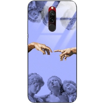 Etui Glass Do XIAOMI REDMI 8 Modne Słodkie Wzory
