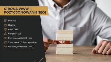 STRONA INTERNETOWA WWW + POZYCJONOWANIE SEO | RESPONSYWNA | PANEL CMS | SSL