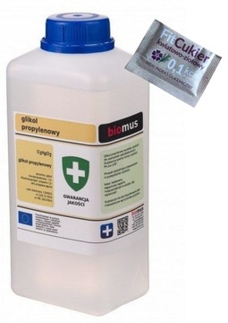 Biomus Glikol Propylenowy C3H8O2 Czysty 99,5% 1L
