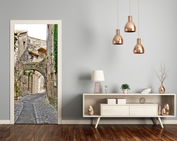 ULICZKA STARODAWNA FOTOTAPETA NA DRZWI OKLEINA