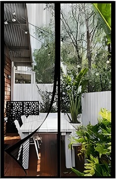 МОСКИТНАЯ СЕТКА ДЛЯ БАЛКОННОЙ ДВЕРИ, ОКНА, ОКНА С МАГНИТОМ ПРОЧНАЯ СЕТКА 100 x 210СМ