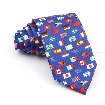 New Men's Soft Silk Tie Creative Graffiti Chemistry Physical Animal