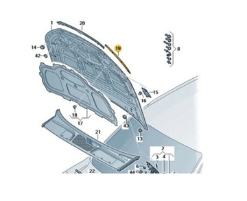 Oryginalna lewa listwa maski Audi Q5 80A OE 80A823126