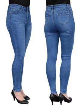 Женские приталенные джинсы с высоким подъемом, пуш-ап, размер 36, DH879