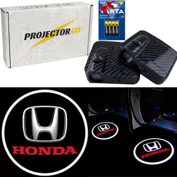 HONDA LED LOGO PROJEKTOR LAMPKA DRZWIOWA BEZPRZEWODOWY HOLOGRAM POWITALNY