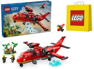 LEGO klocki City Strażacki samolot ratunkowy / 60413 + torebka prezentowa