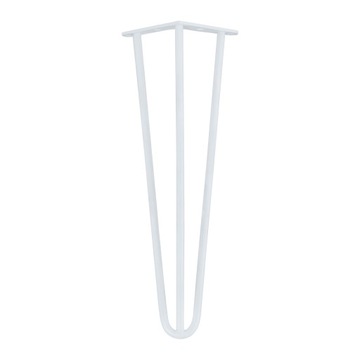 MORIA DESIGN Metalowe nogi stolika kawowego Hairpin legs 43 cm fi 10 biały