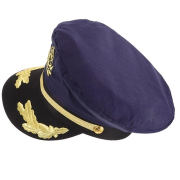 CZAPKA MARYNARZA DOROSŁA CZAPKA KAPITAN DLA KOBIET TKANINA COSPLAY