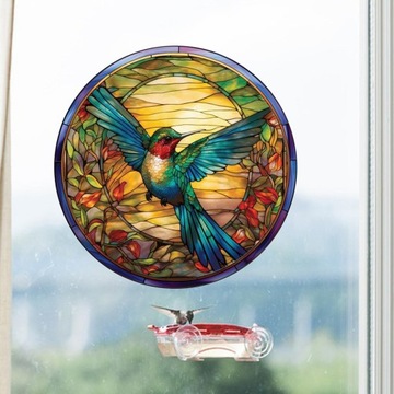 Наклейка на окно Украшение окна Легко установить ПВХ Колибри Стиль B