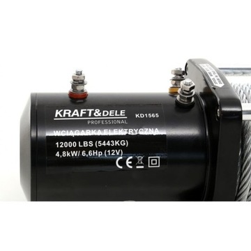 Kraft Dele KD1565 Лебедка электрическая 5400кг 12В