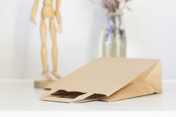 Бумажный пакет серый 180х85х230 250 шт.