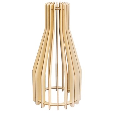 KLOSZ DO LAMP DREWNIANY E27 FLAKON LOFT DREWNO