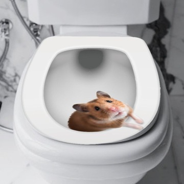 NAKLEJKI ŚCIENNE DO ŁAZIENKI DESKA TOALETOWA