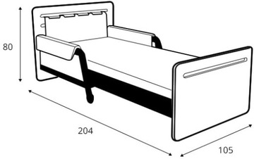 Простая раздвижная кровать Timoore