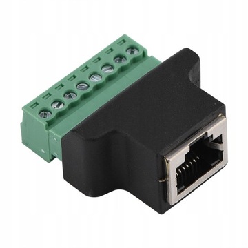 ZŁĄCZE RJ45 DO 8PIN Z ZACISKIEM ŚRUBOWYM