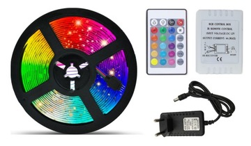 Светодиодная полоса RGB 300 SMD 3528 Водонепроницаемый пилотный контроллер.