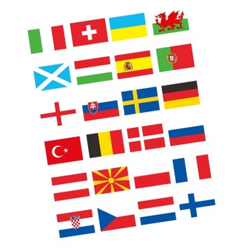 Girlanda z proporczykiem i flagą Pucharu Europy