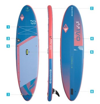 НАДУВАННАЯ ДОСКА WAVE PLUS 11.0 НАБОР AQUATONE 2024