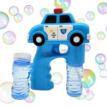 МЫЛЬНЫЕ ПУЗЫРЬКИ ПОЛИЦИЯ ДВЕ ЖИДКОСТИ АВТО LED пистолет