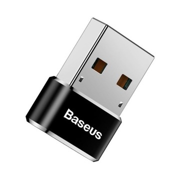 USB-АДАПТЕР BASEUS LIGHT ПЕРЕХОДНИК-ПРЕОБРАЗОВАТЕЛЬ USB-C НА USB-A 3A