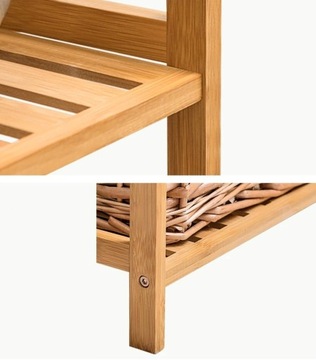 Деревянная полка для ванной комнаты, 5 полок, лестница для ванной комнаты и кухни R02