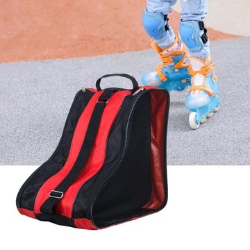 Сумка для роликовых коньков Женская Мужская Сумка для роликовых коньков для хоккея на коньках Quad Red