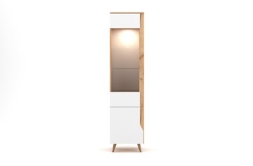 Шкаф-витрина TUE CRAFT ДУБ ЗОЛОТО/БЕЛЫЙ Vivaldi