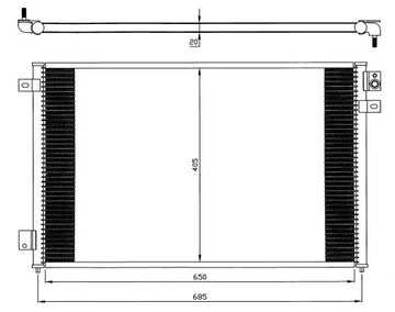 CHLADIČ KLIMATIZACE JAGUAR S-TYPE 98- 35567 NRF