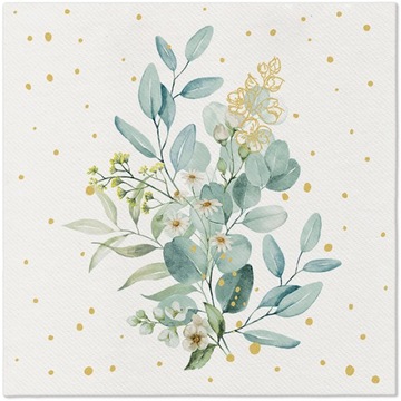 Serwetki Flizelinowe PAW 40X40 Gałązka Eukaliptusa Eucalyptus Bouquet 50SZT