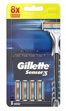 Gillette Sensor3 Ostrza wkłady do maszynki 8 sztuk