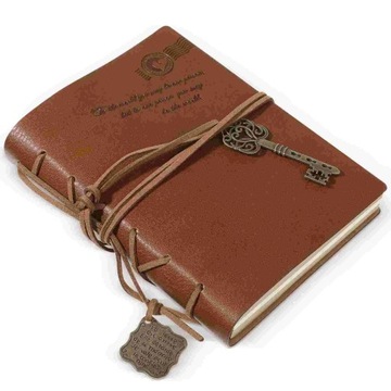 Small Notepad Pu Cover Notebook Vintage Blank