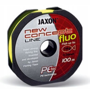 JAXON PLECIONKA NEW CONCEPT LINE FLUO ŻÓŁTA 0,20mm 100m RYBA MAX 24 kg