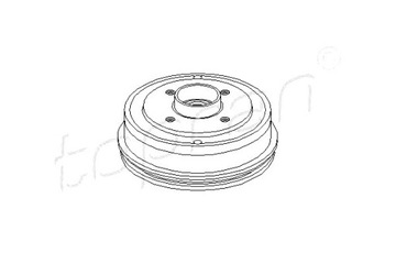 KOMPLET BĘBNÓW HAMULCOWYCH TOPRAN