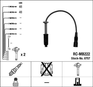 PŘÍVODY ZAPALOVACÍ NGK RC-MB222 ZEF1412