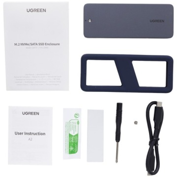Внешний корпус для SSD UGREEN CM777 NVMe SATA 20 Гбит/с USB-C