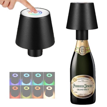BEZPRZEWODOWA LAMPKA RGB NOCNA NA BUTELKA WINA