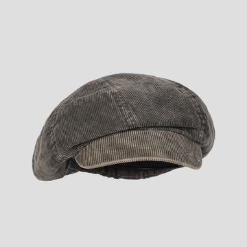 Unisex Casual Retro Beret Spersonalizowany Corduroy Ośmiokątny Kapelusz
