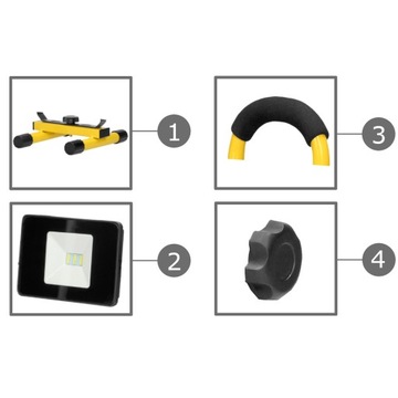 ГАЛОГЕННАЯ ПОРТАТИВНАЯ АККУМУЛЯТОРНАЯ СВЕТОДИОДНАЯ ЛАМПА 10ВТ IP65